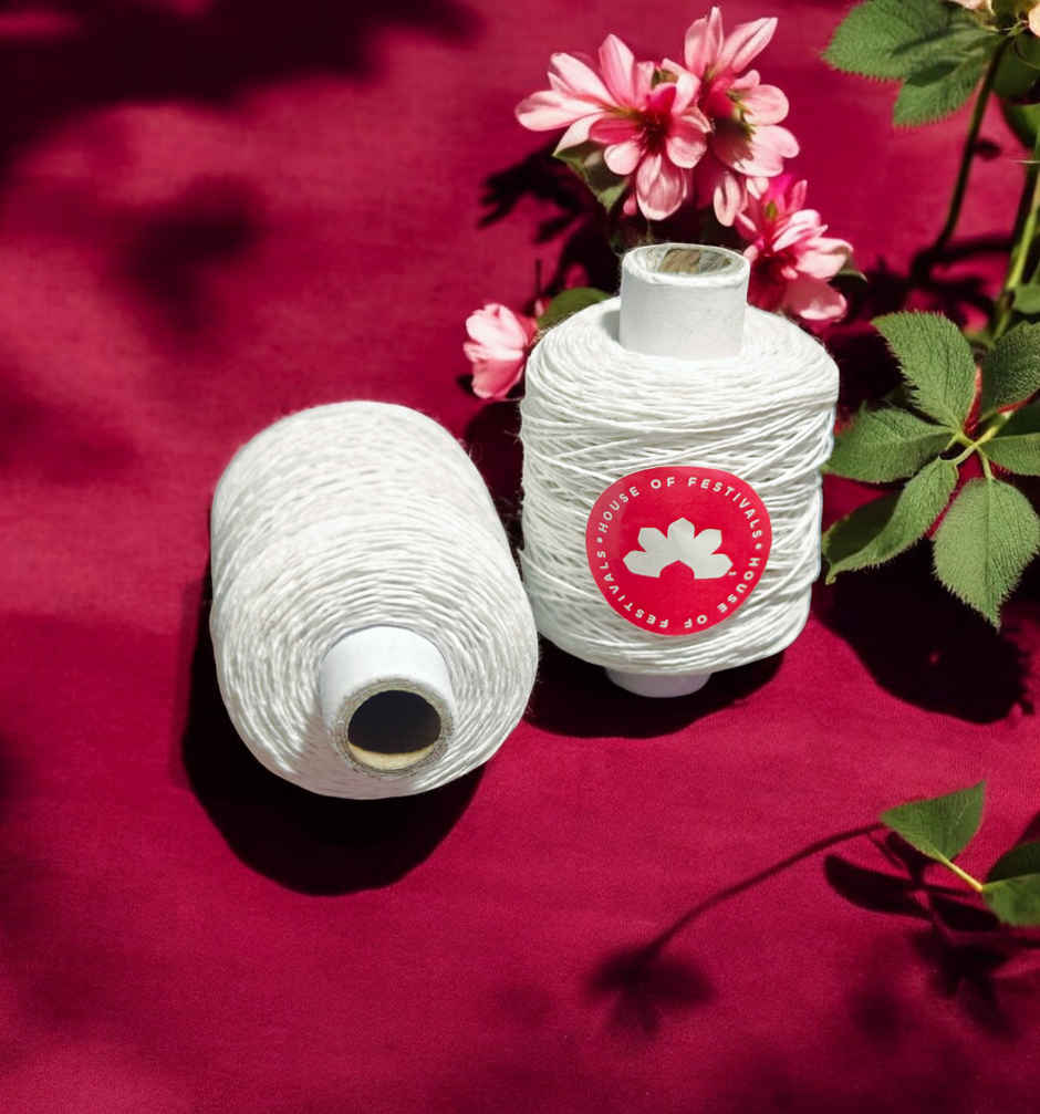 Kite Thread | 300 Mtrs | White | House Of Festivals