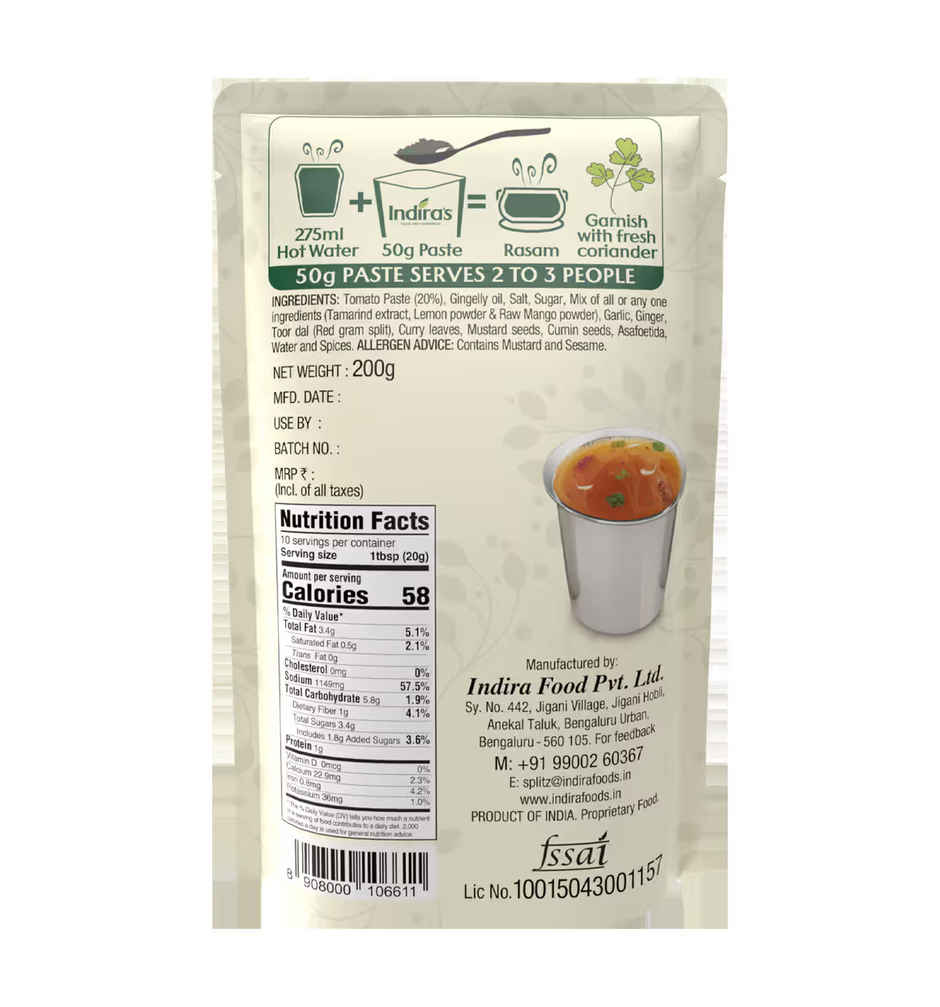 Indira's Tomato Rasam Paste