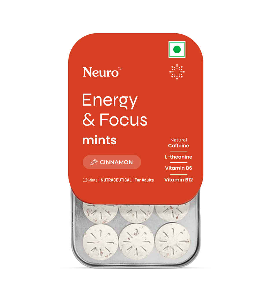 Neuro Energy and Focus Gum Mint Tin Cinnamon