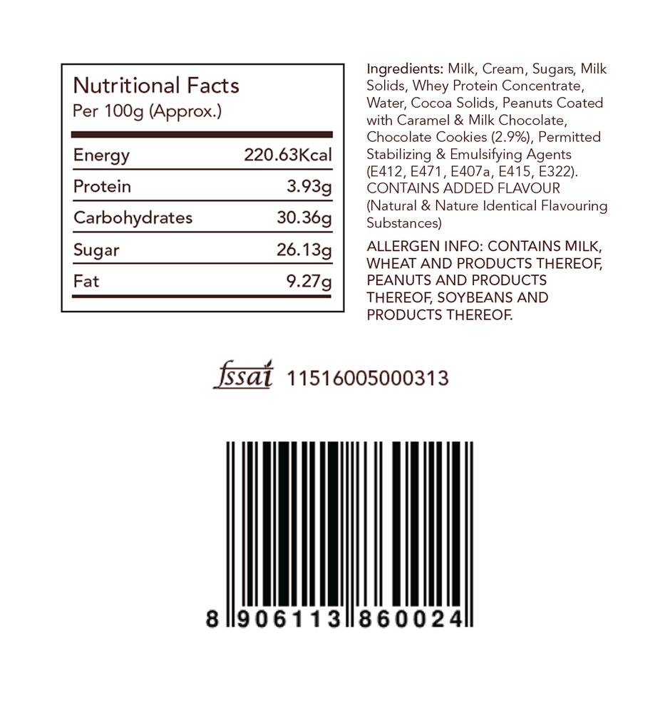 Amore Gelato Triple Chocolate Ice Cream Cup Combo