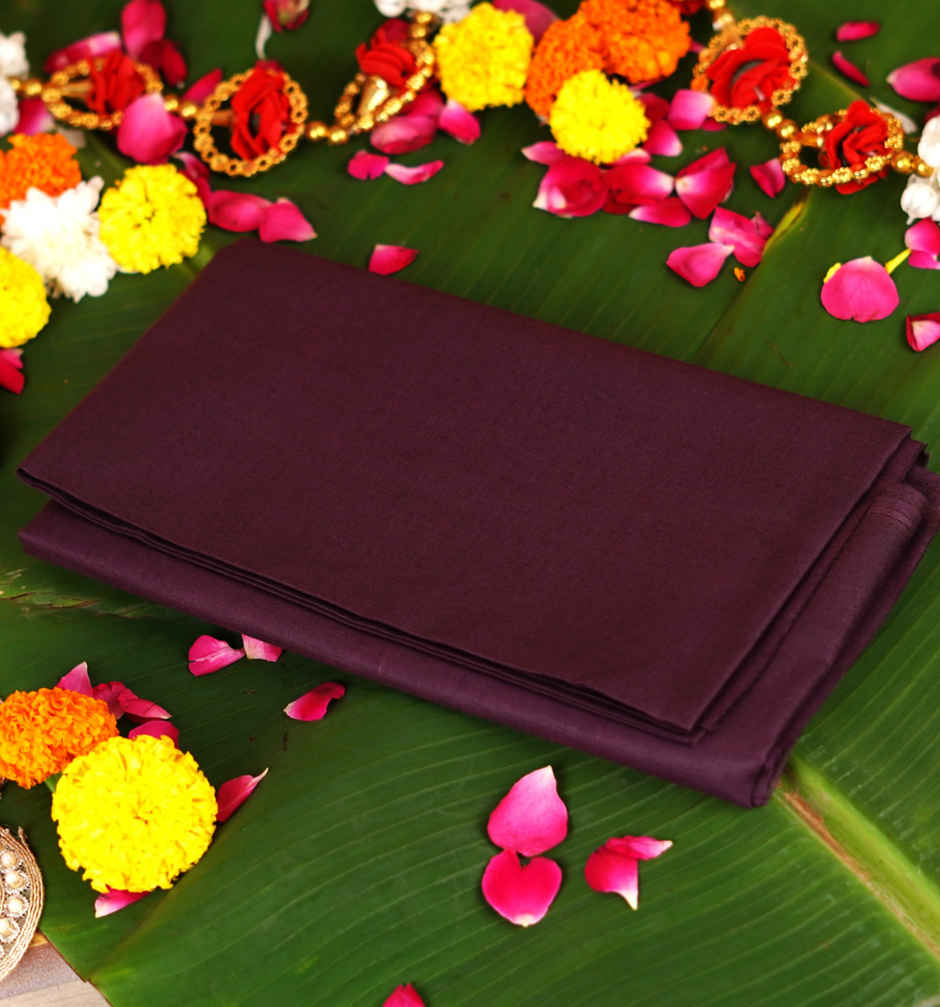 Purple Pooja Vastra - 1 m | ServDharm