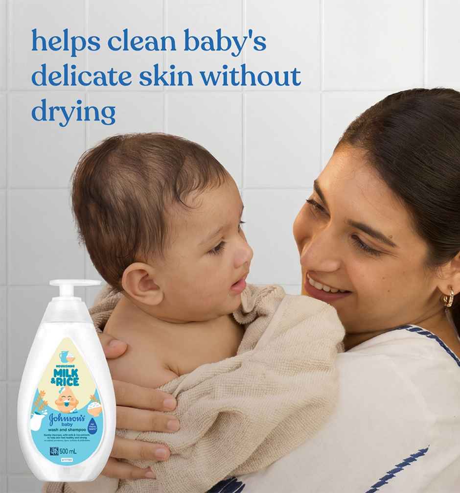 Johnsons Baby Nourishing Milk & Rice Wash & Shampoo