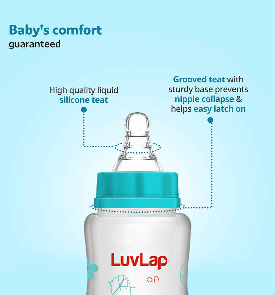 Luvlap Essential Slim Neck Feeding Bottle
