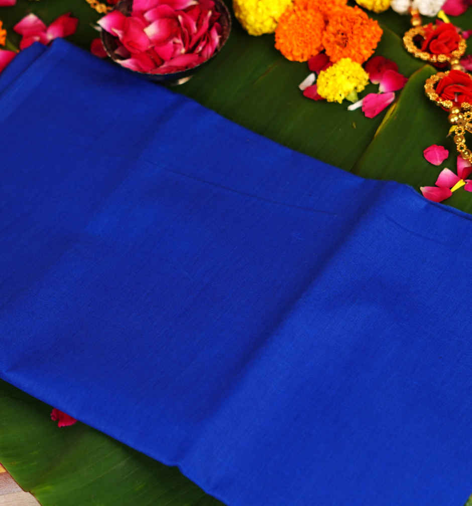 Royal Blue Pooja Vastra - 1 m | ServDharm