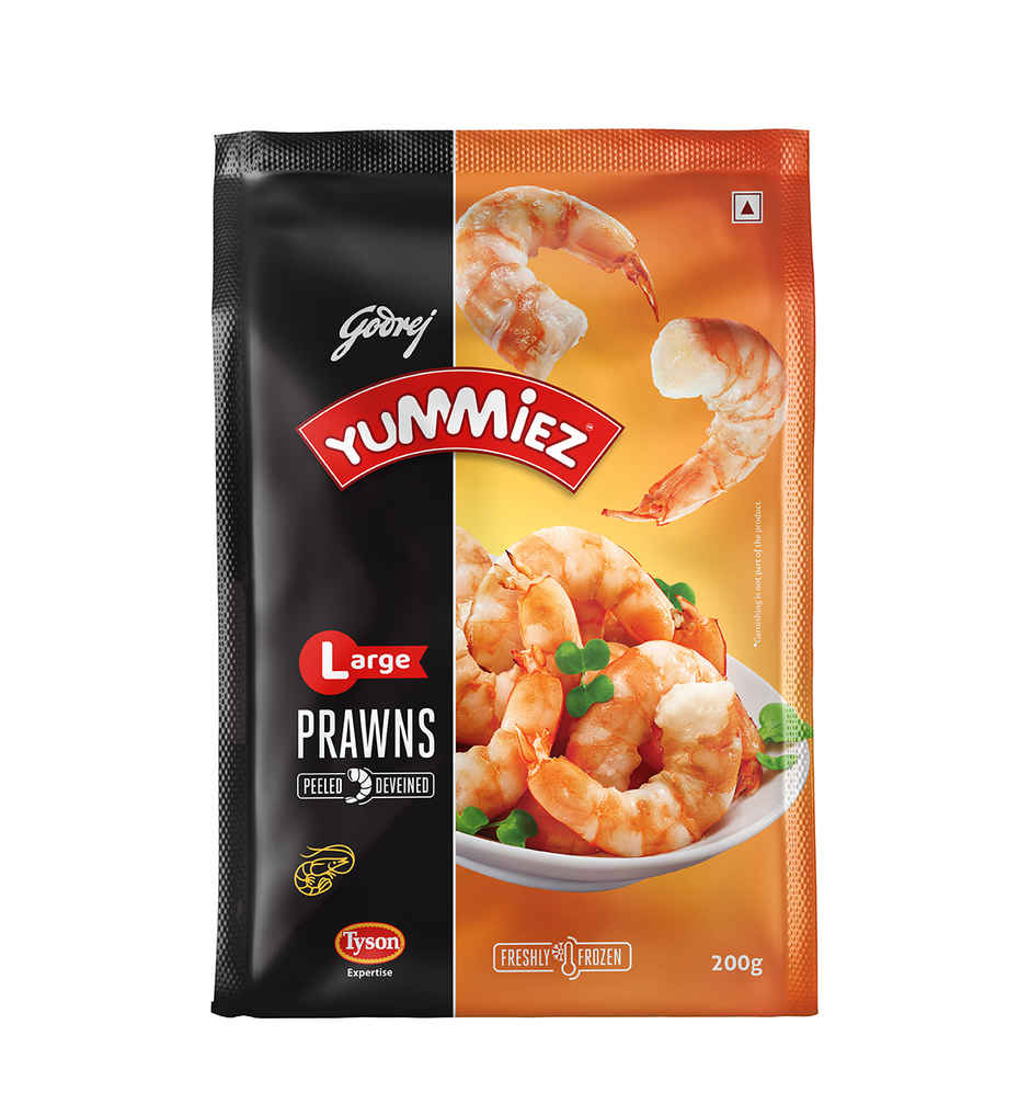 Godrej Real Good Large Prawns | Peeled & Deveined | Freshly Frozen