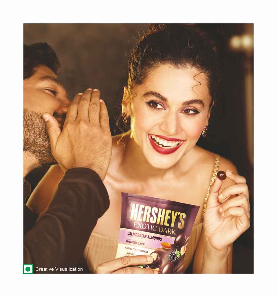 Hershey's Exotic Dark Chocolate Californian Almonds - With Blackberry Crunchy Dark Chocolate Combo
