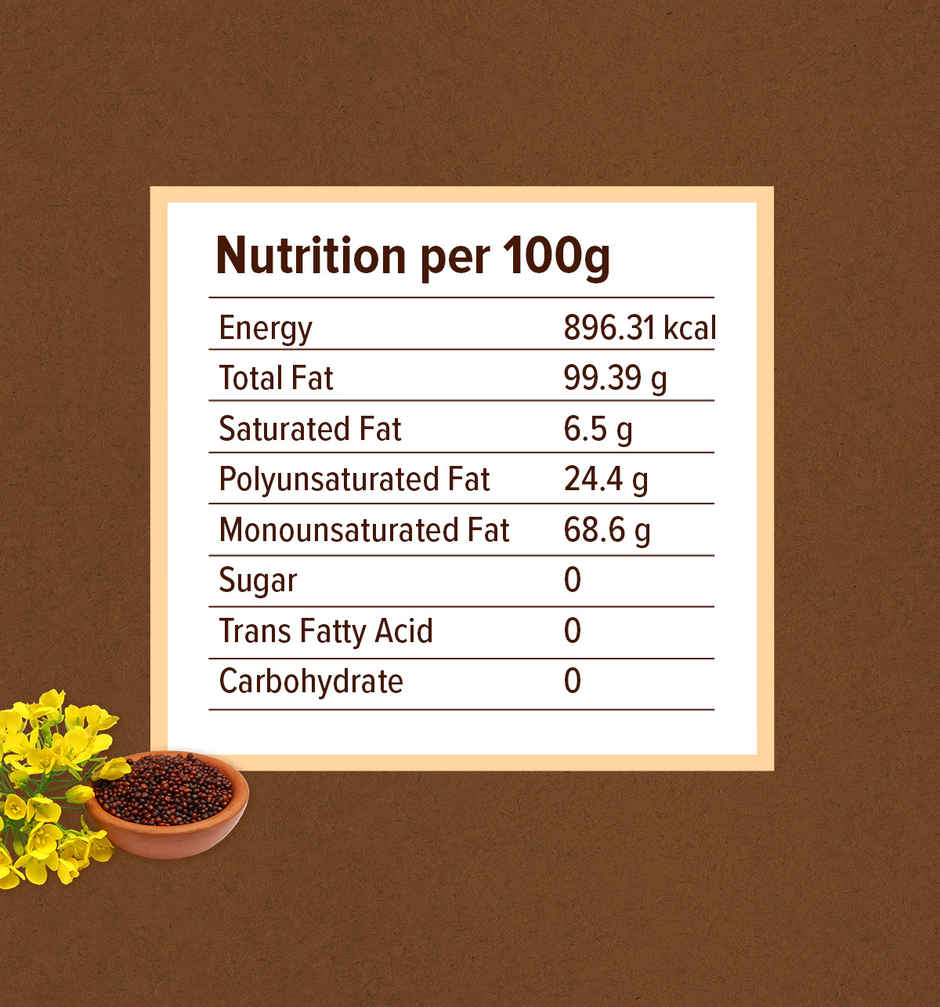 Conscious Food Cold Pressed Mustard (Sarson) Oil | Kachi Ghani | Healthy Cooking Oil