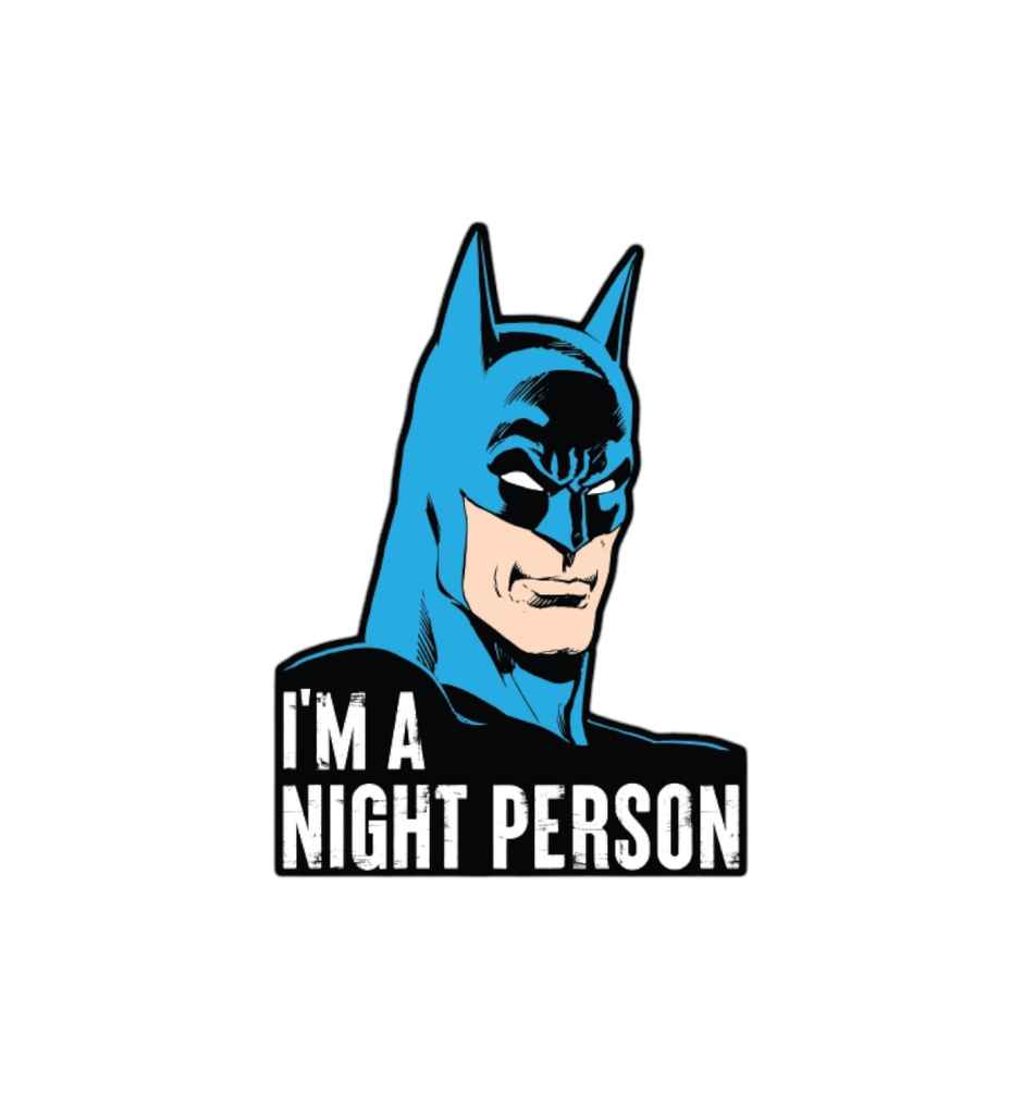 House Of Festivals I'm A Night Person - Batman Official Sticker