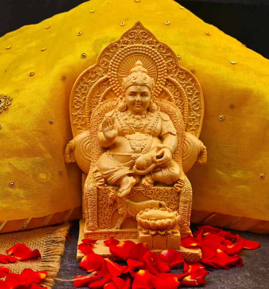 Lord Kuber, The God Of Wealth Idol | ServDharm