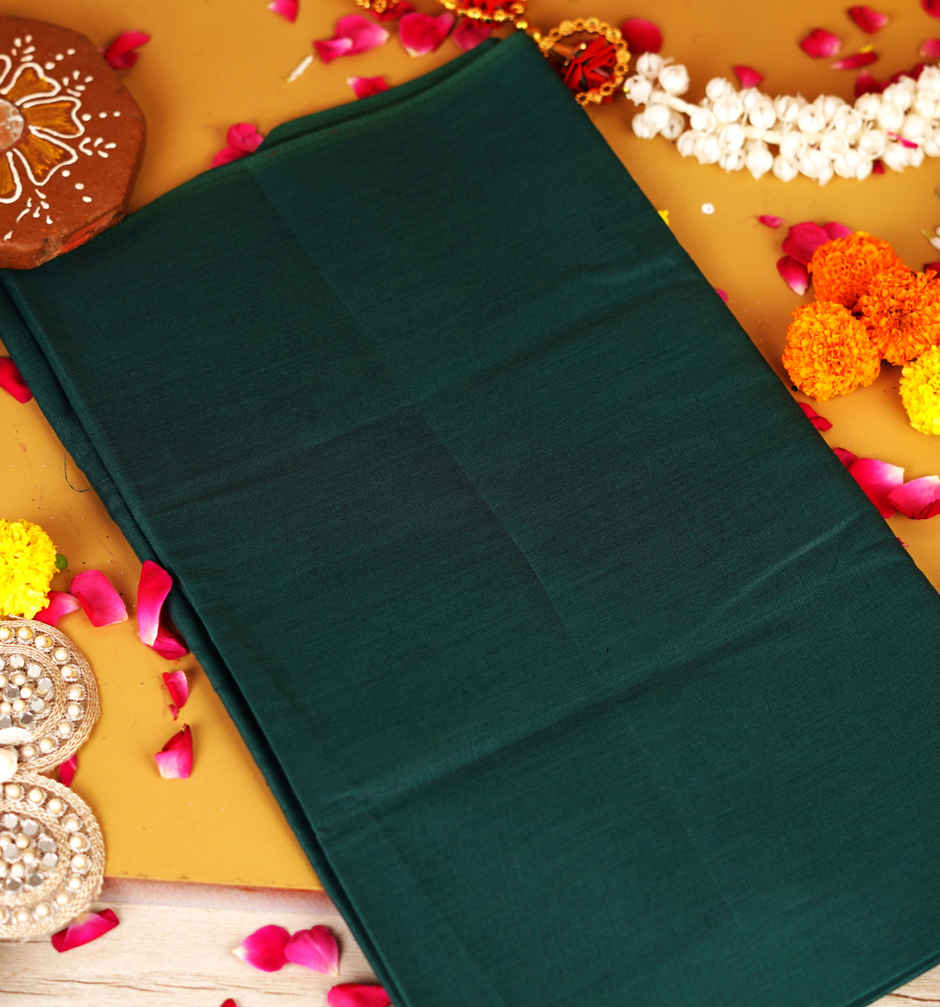 Peacock Green Pooja Vastra - 1 m | ServDharm
