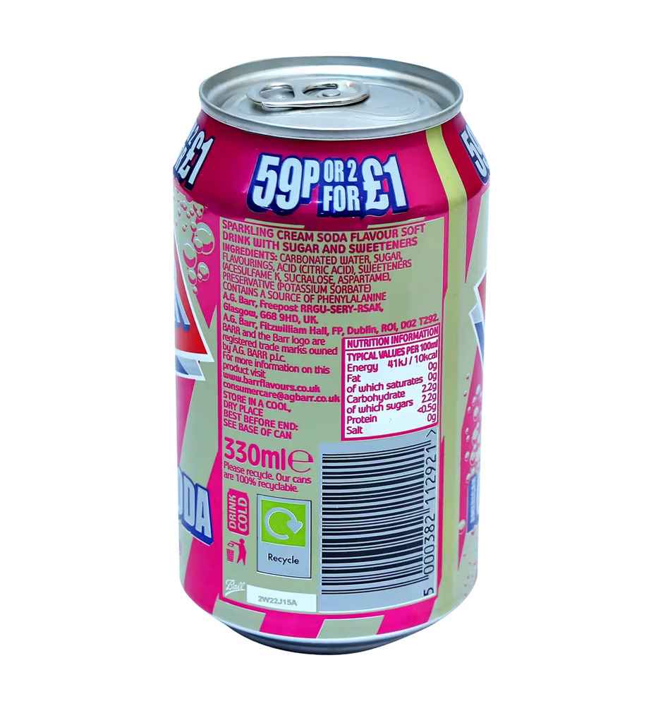 Barr American Cream Soda Flavour Soft Drink