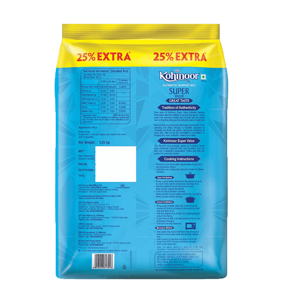 Kohinoor Super Value Basmati Rice