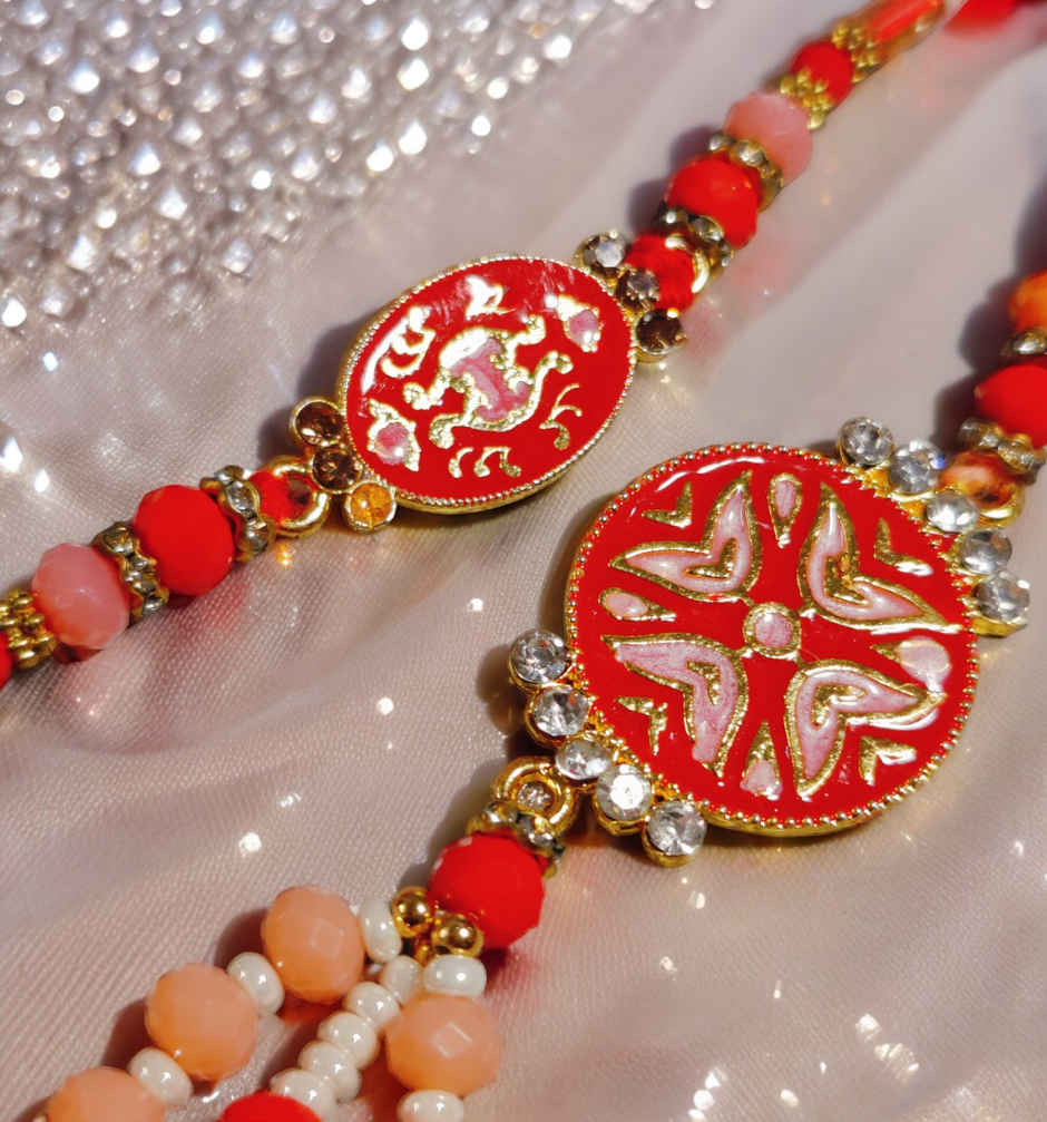 House Of Festivals Bhaiya and Bhabhi Meenakari Rakhi