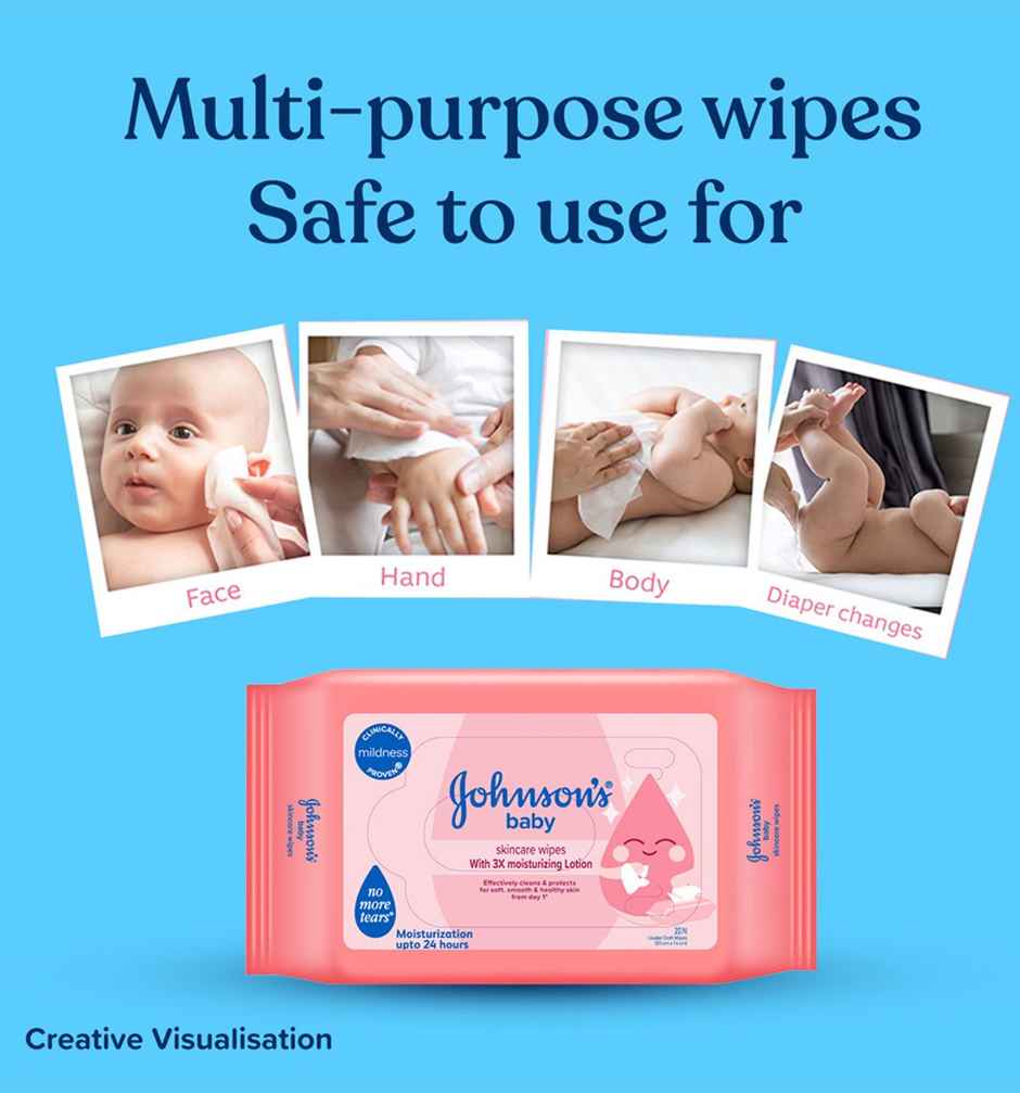 Johnson's Baby Skincare Wipes 20 PIECE