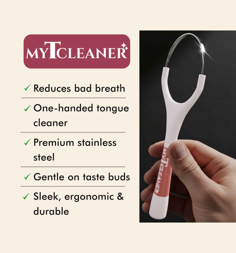 My Orl-Care Single Handed Premium Stainless Steel Tongue Cleaner