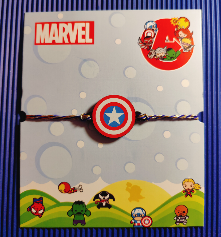 House Of Festivals Captain America Shield Pendant Rakhi | Official Disney Merchandise