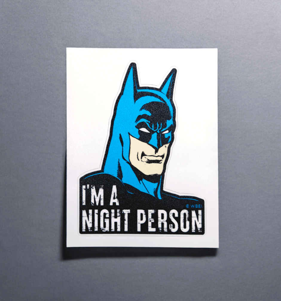 House Of Festivals I'm A Night Person - Batman Official Sticker
