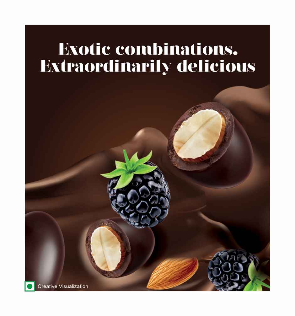 Hershey's Exotic Dark Chocolate Californian Almonds - With Blackberry Crunchy Dark Chocolate Combo