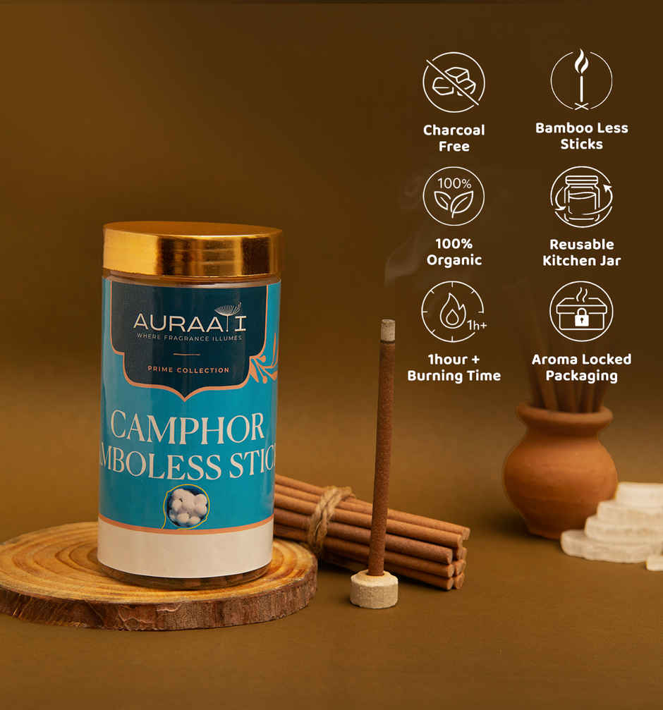 Pure Camphor Bamboless Dhoop | Auraa-i