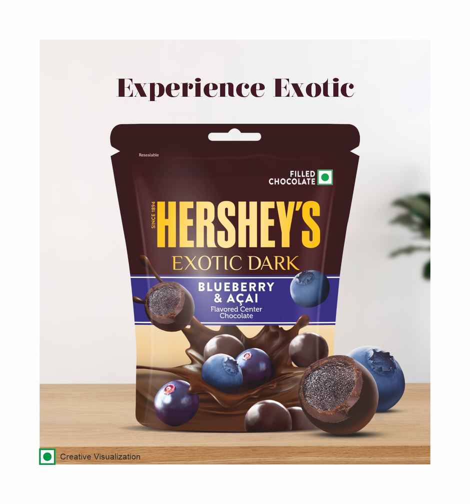 Hershey's Exotic Dark Blueberry And Acai Chocolates Share Bag Combo