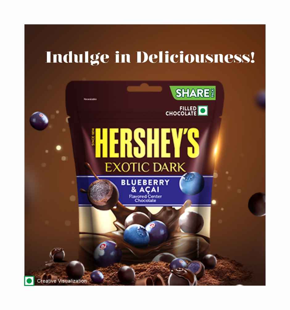 Hershey's Exotic Dark Blueberry And Acai | Chocolate Share Bag