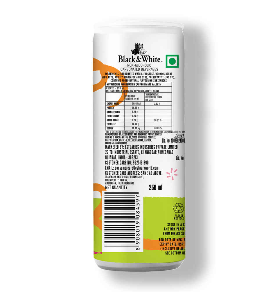 Black and White Ginger Ale