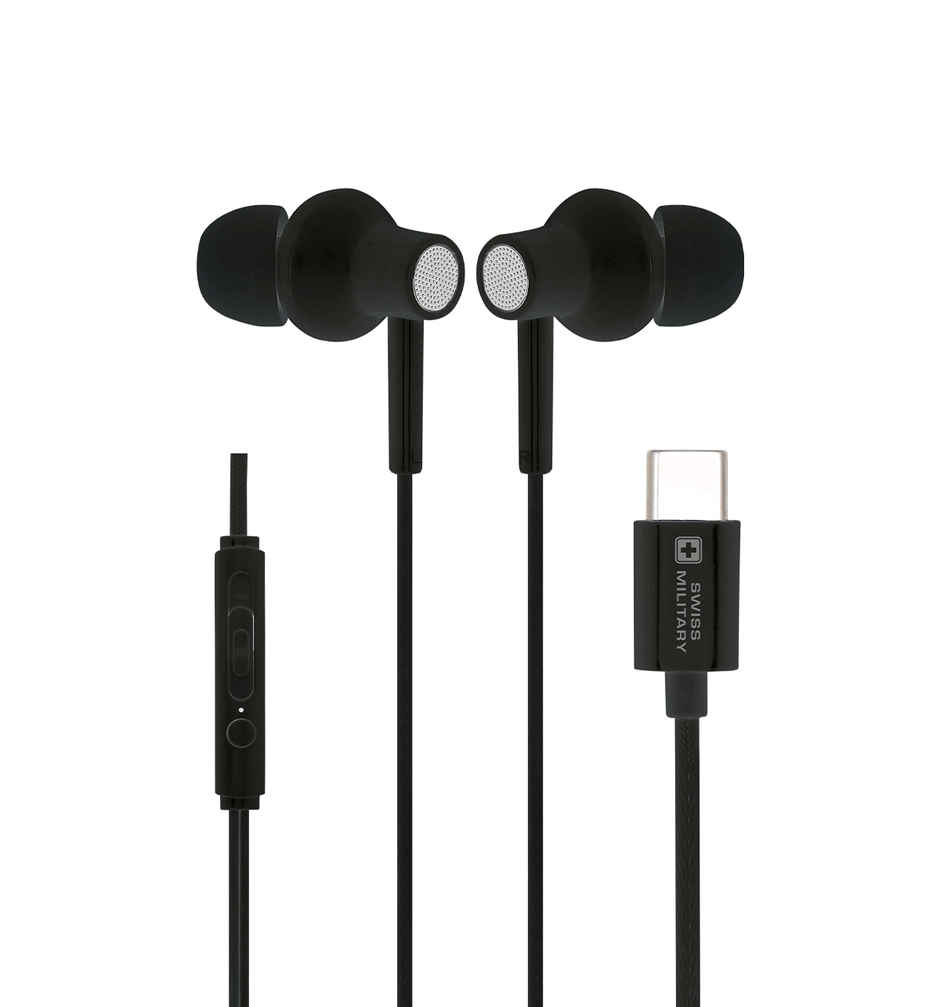 Swiss Military Water Lite Type-C Earphone - Black