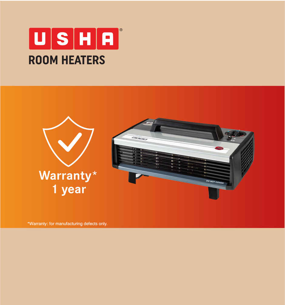 Usha Heat Convector (2000W, 2-Speed Operation, Adjustable Stand, Carry Handle, Hc423, Black)