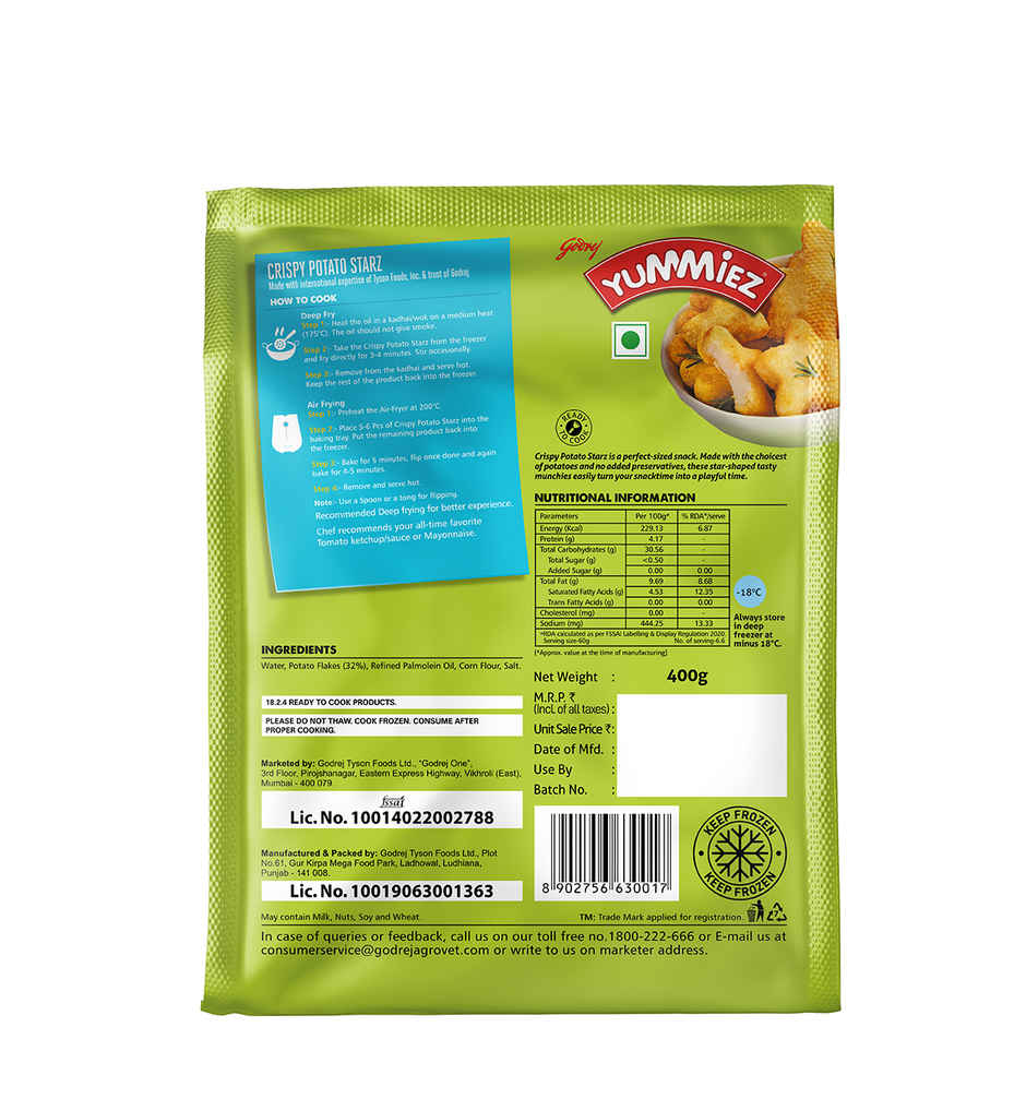 Yummiez Crispy Potato Starz
