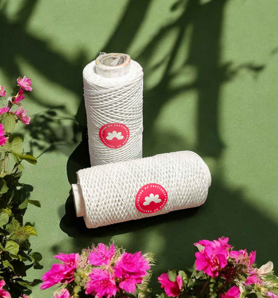 Kite Thread | 1000 Mtrs | White | House Of Festivals