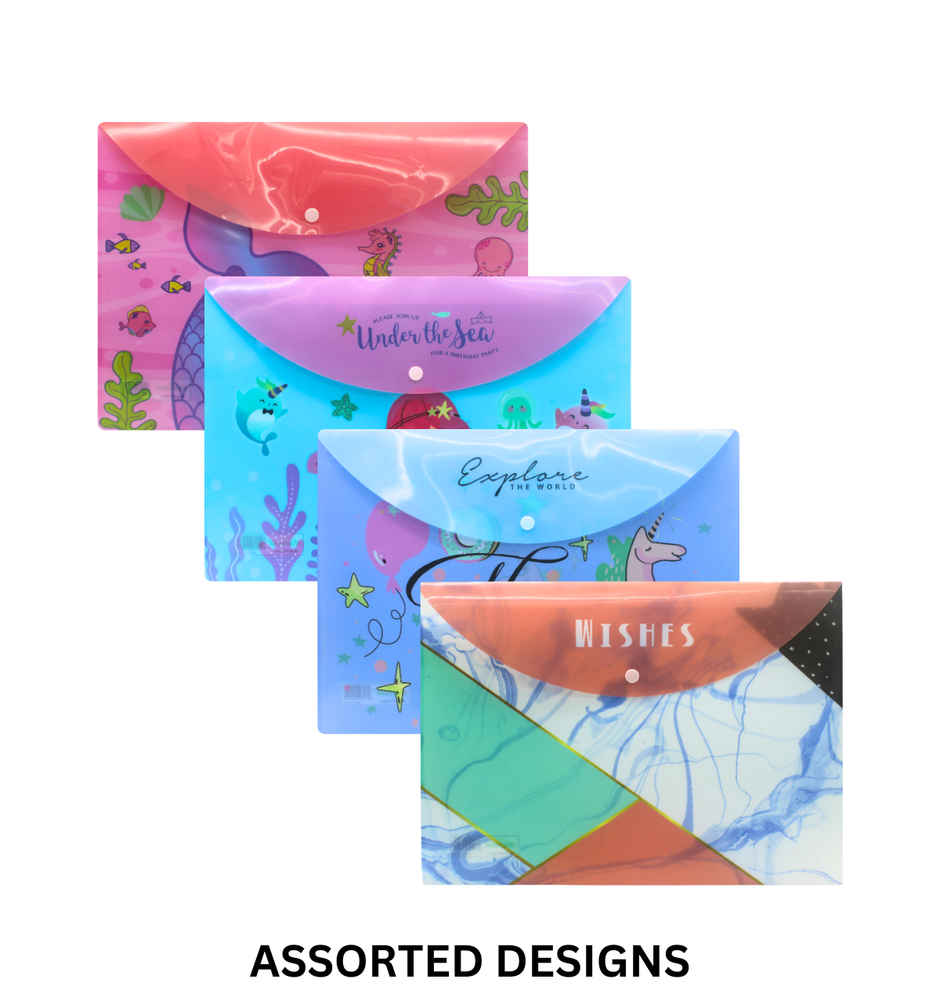 Button Folder - Assorted Color & Design