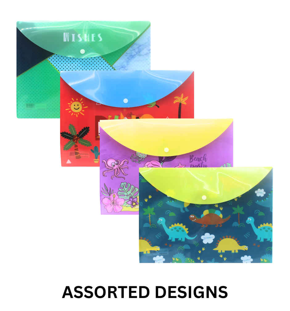 Button Folder - Assorted Color & Design