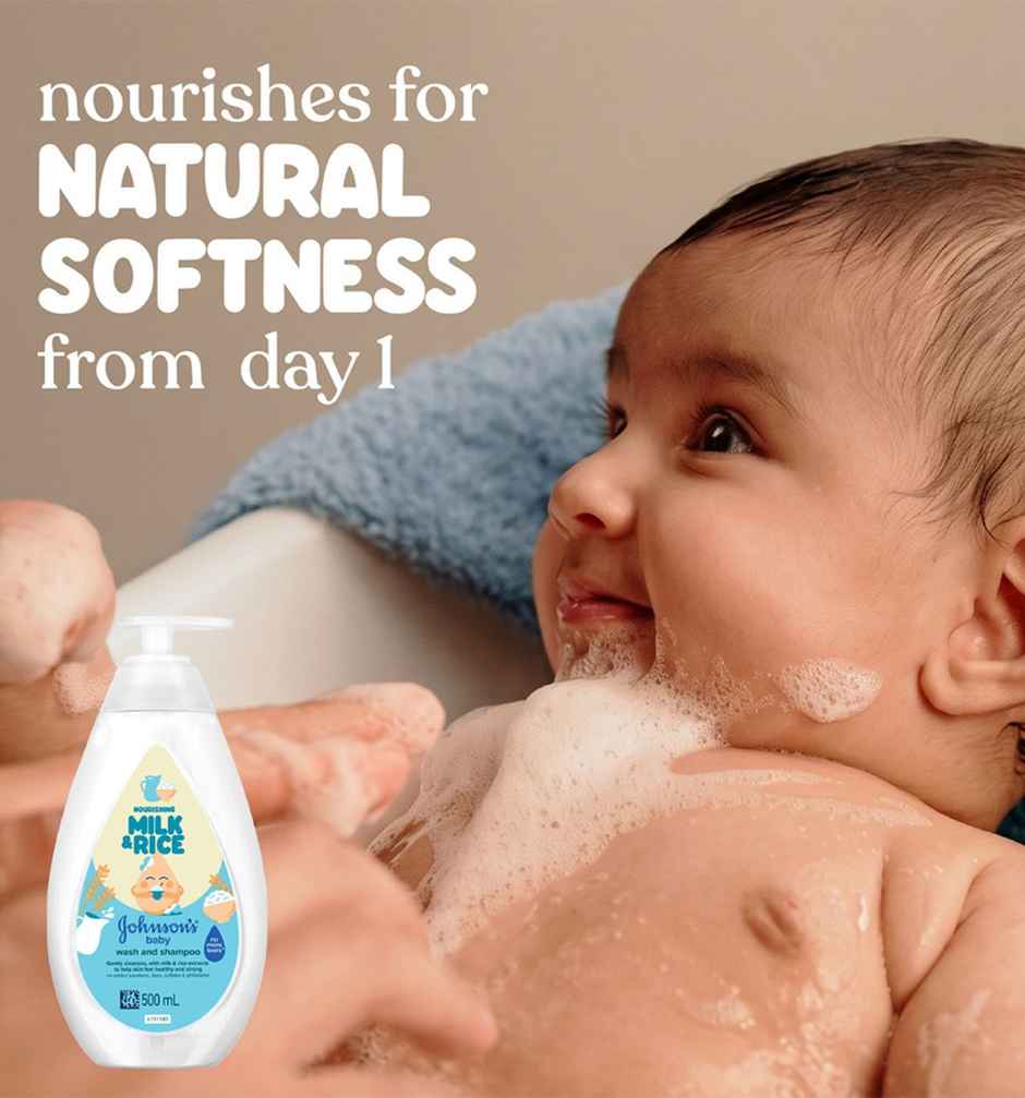 Johnsons Baby Nourishing Milk & Rice Wash & Shampoo