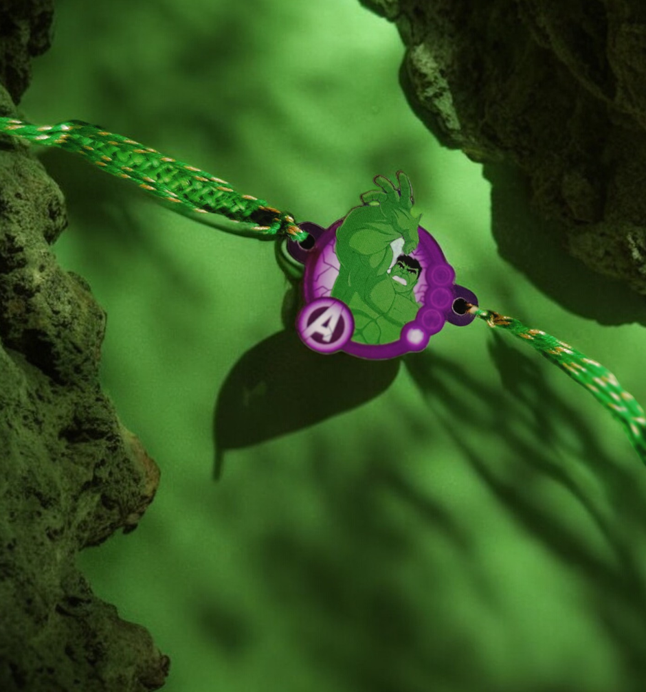 House Of Festivals Incredible Hulk Kids Rakhi - Fun and Heroic
