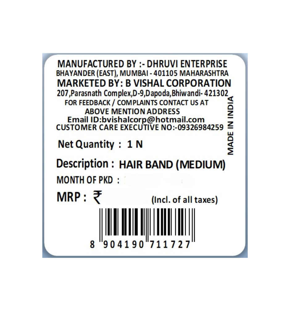 Se7en Plastic Hair Band - M