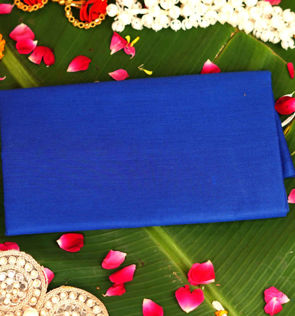 Royal Blue Pooja Vastra - 1 m | ServDharm