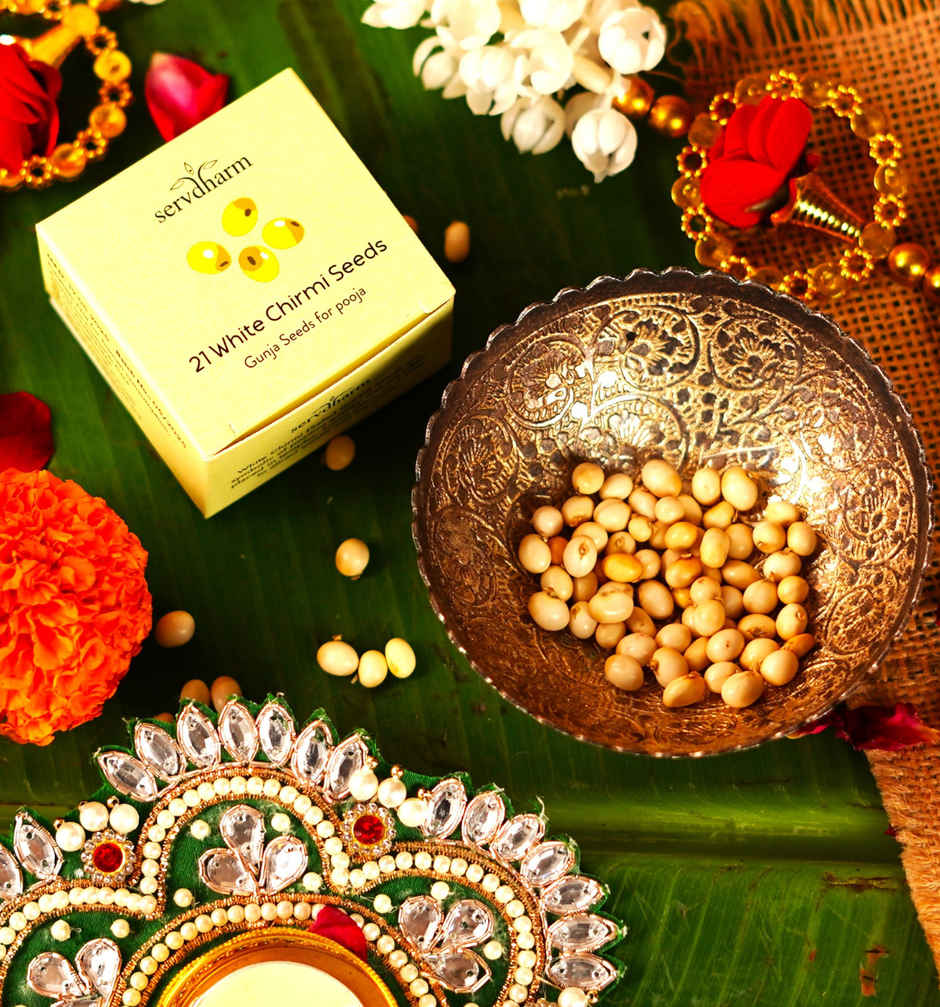 White Gunja (Chirmi) Seeds | Auspicious Buy | ServDharm