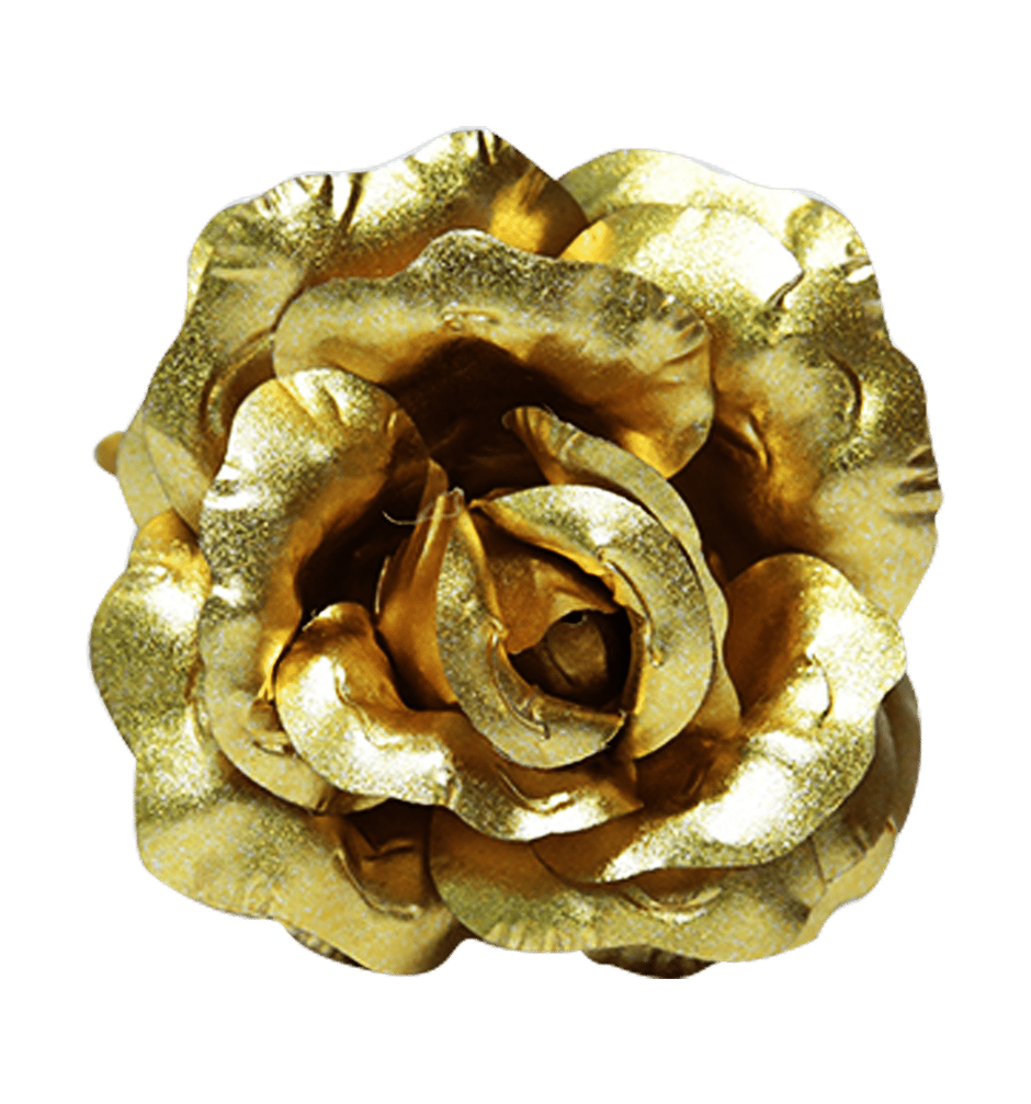 Gold Foil Rose (2x3)