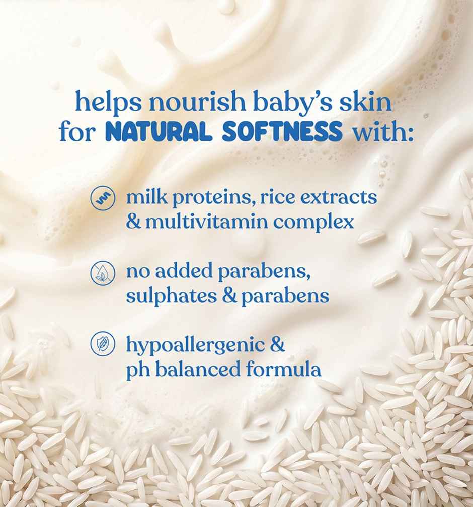 Johnsons Baby Nourishing Milk & Rice Wash & Shampoo