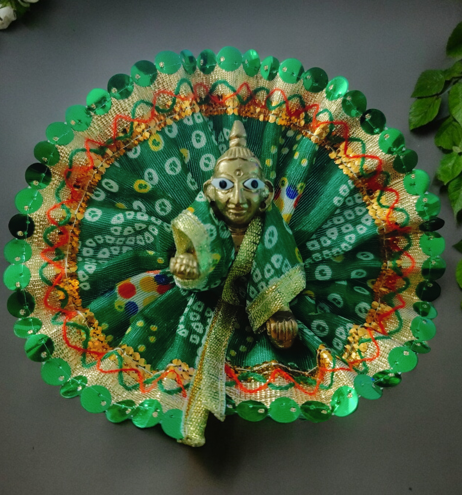 Traditional Ladoo Gopal Poshak | Size 2 | Assorted | House Of Festivals