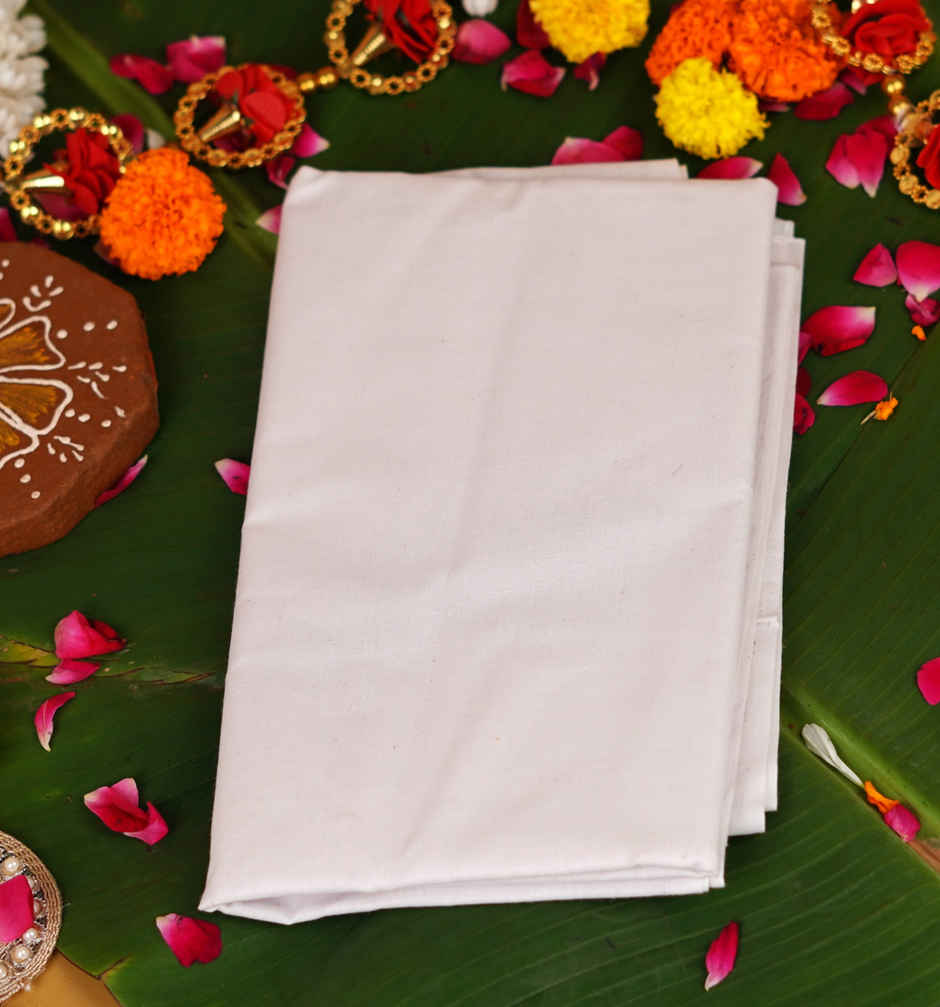 White Pooja Vastra 1 m | ServDharm