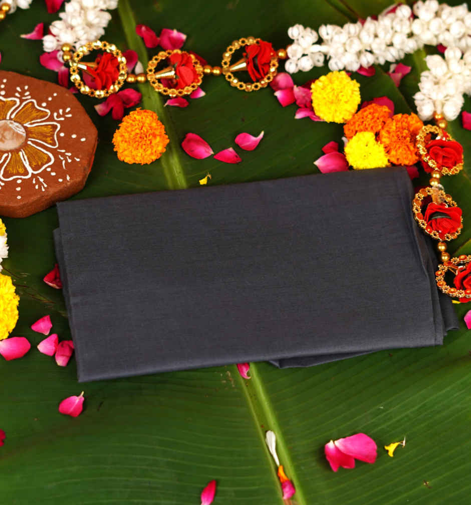 Grey Pooja Vastra - 1 m | ServDharm