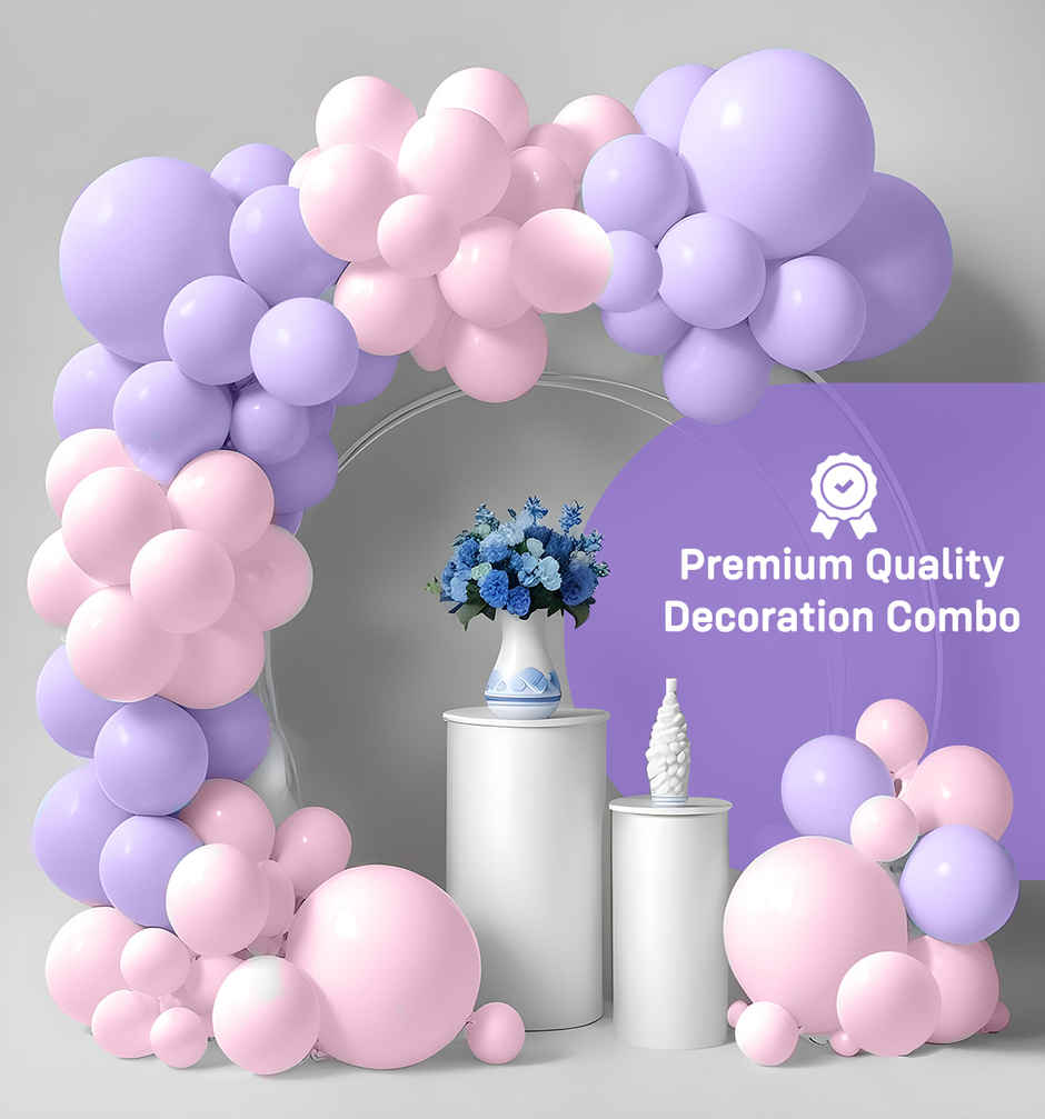 Pastel Balloons for Birthday, Engagement, Wedding | Pink and Purple | Party Propz