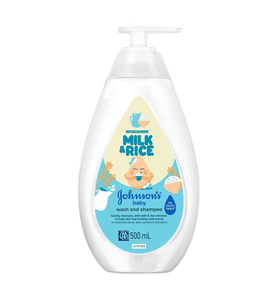 Johnsons Baby Nourishing Milk & Rice Wash & Shampoo