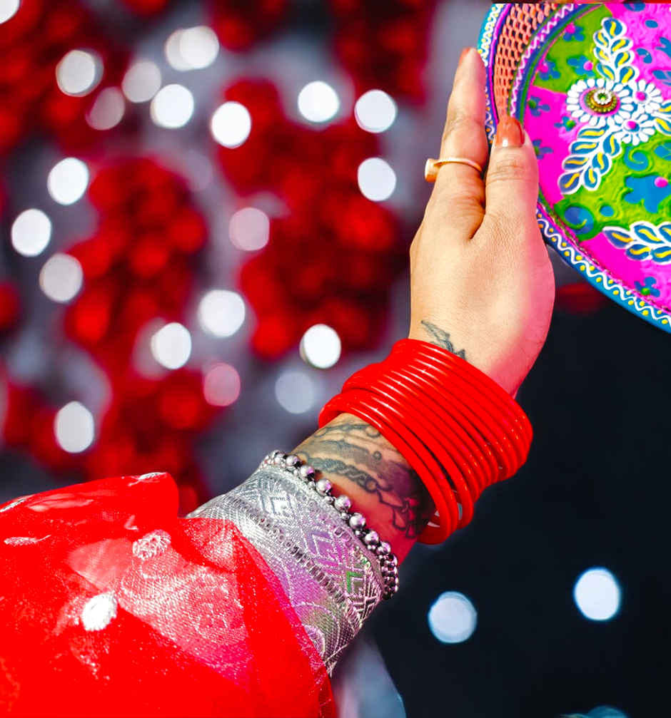 House Of Festivals Red Glass Bangles | Size 2.4 (Pack of 12)