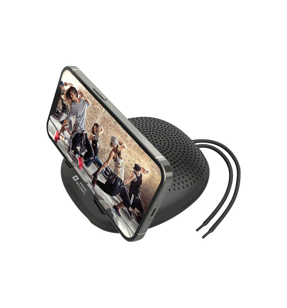 Swiss Military Audio Bluetooth Speaker Ancha Dude Black