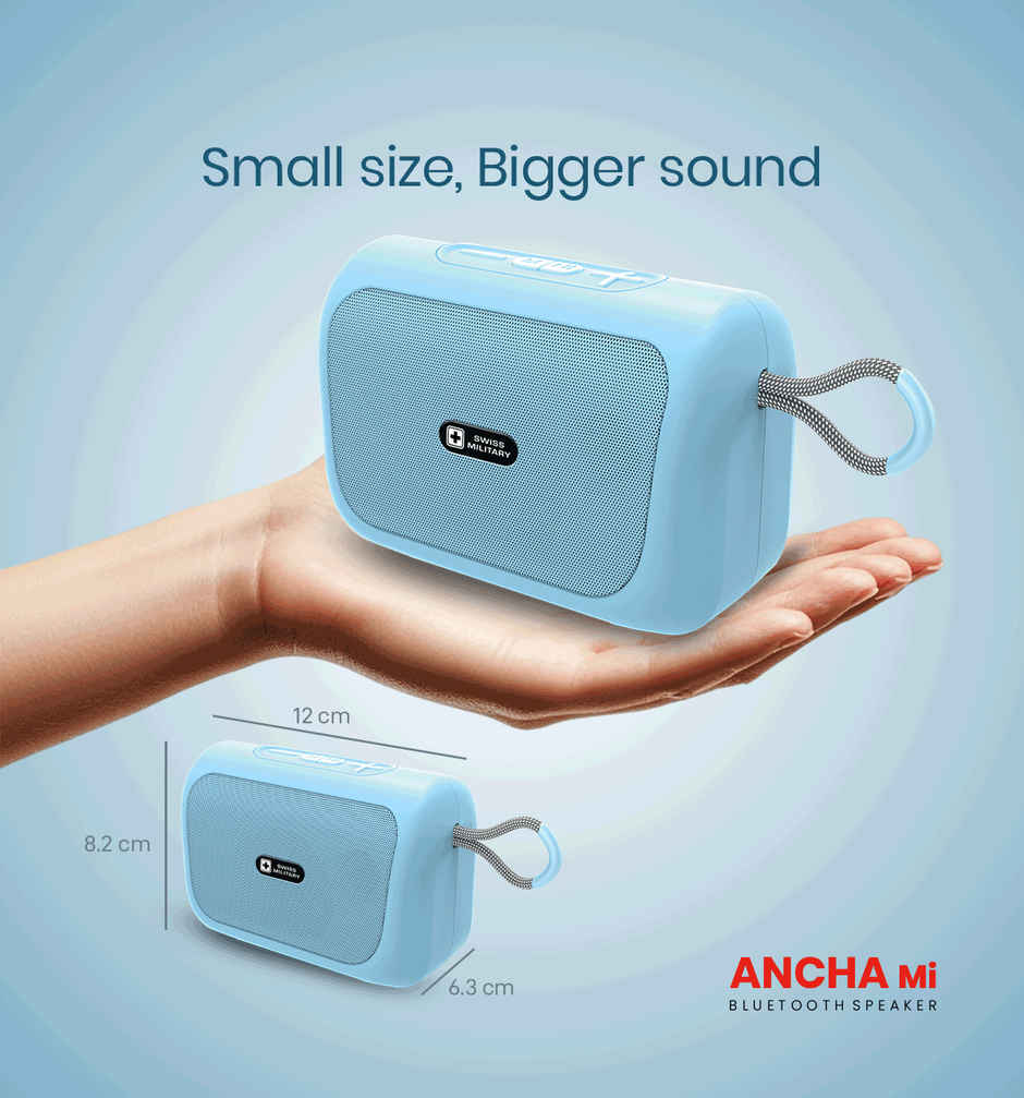 Swiss Military Audio Ancha Mi Speaker | Blue