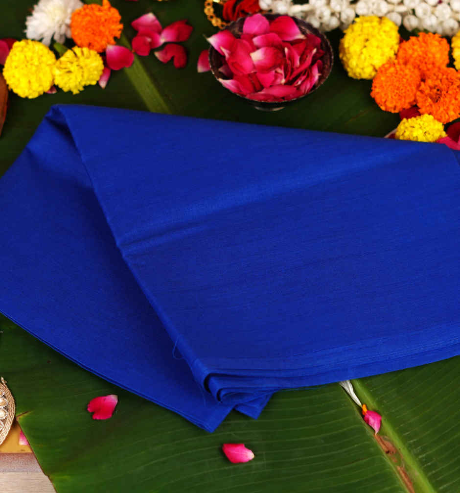 Royal Blue Pooja Vastra - 1 m | ServDharm