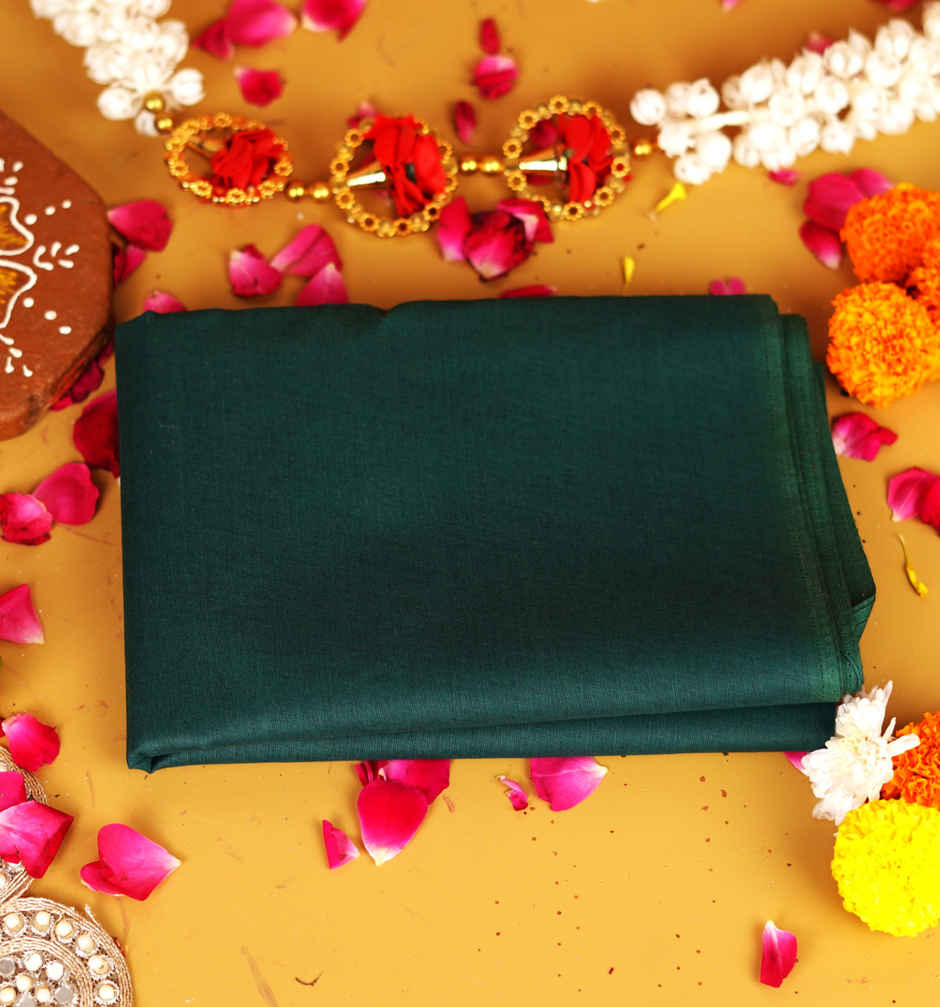 Peacock Green Pooja Vastra - 1 m | ServDharm