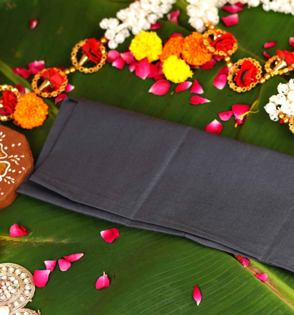 Grey Pooja Vastra - 1 m | ServDharm